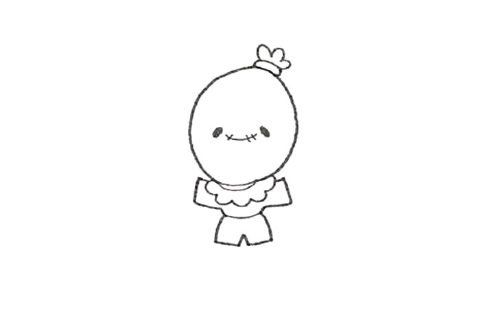 卡通稻草人怎么画