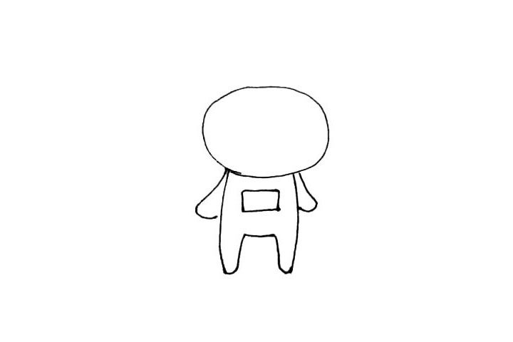 天线宝宝小波简笔画画法