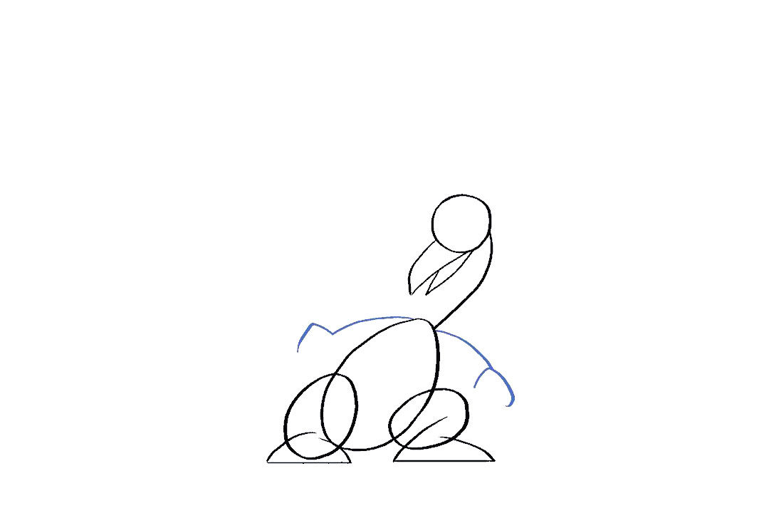 如何画卡通喷火龙简笔画