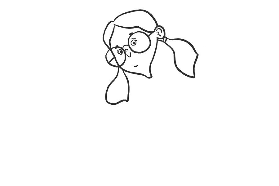 洗手的小女孩怎么画