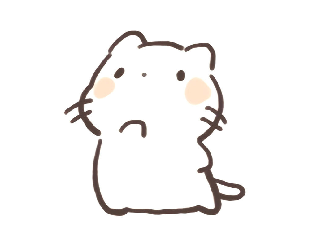 可爱的小猫简笔画图片