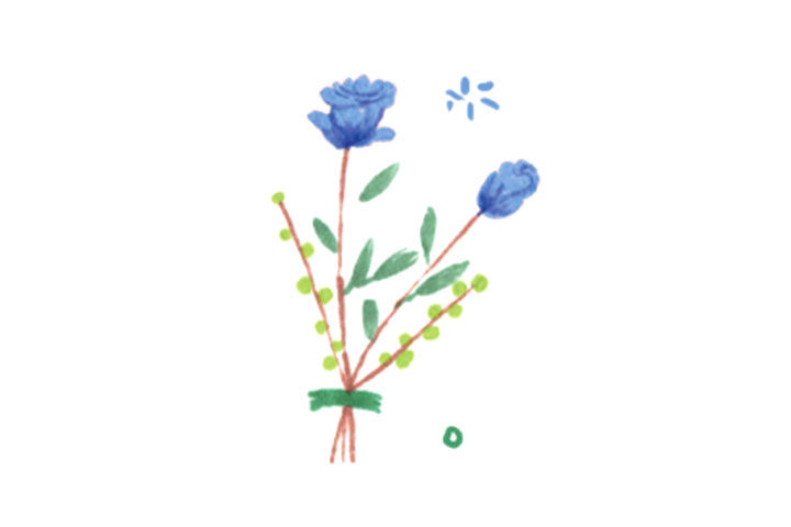 六张美丽的花花简笔画图片