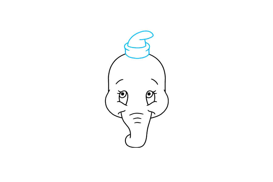 如何画小飞象简笔画步骤