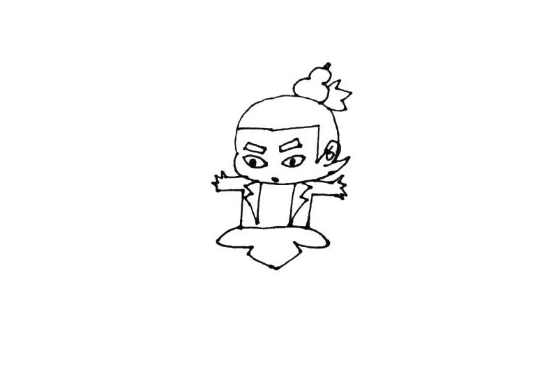 葫芦娃简笔画画法步骤