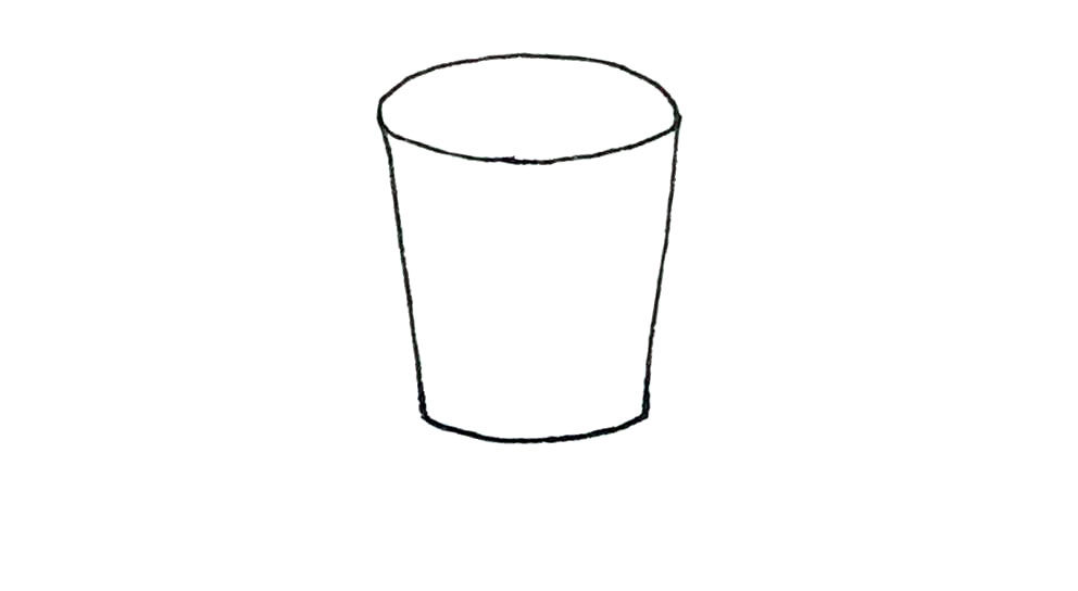 木桶简笔画画法图文步骤