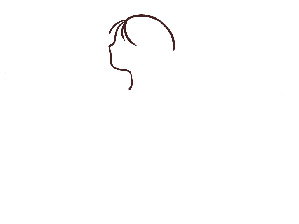 可爱少女头像简笔画