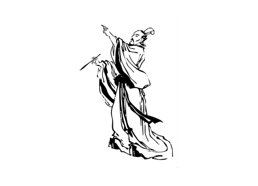 屈原简笔画的各种画法