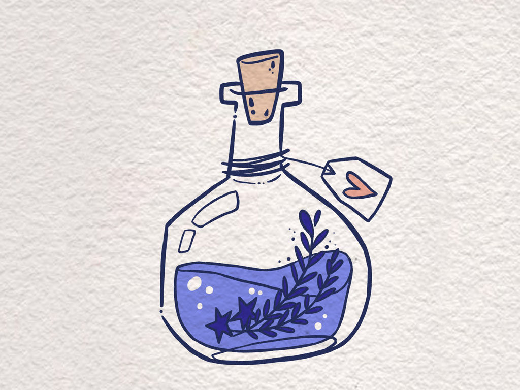 魔法药水瓶简笔画画法