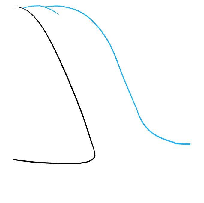 如何画瀑布简笔画