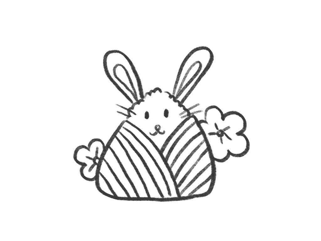 小兔子粽子简笔画画法教程