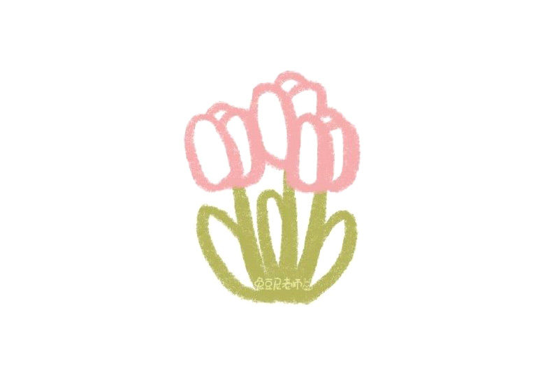 春天的花郁金香的简笔画画法步骤