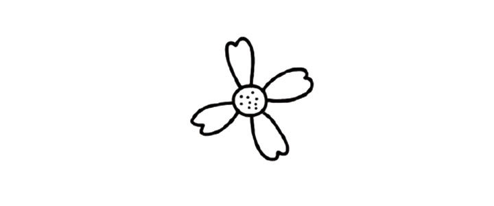 可爱小花小雏菊简笔画教程