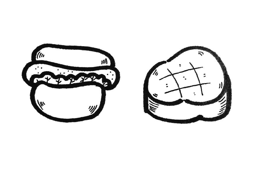 快乐肥宅餐简笔画