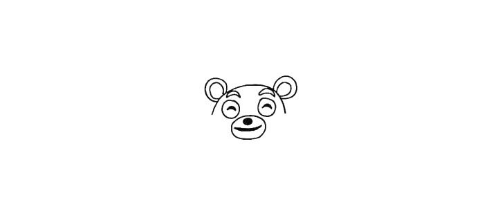熊本熊简笔画画法步骤