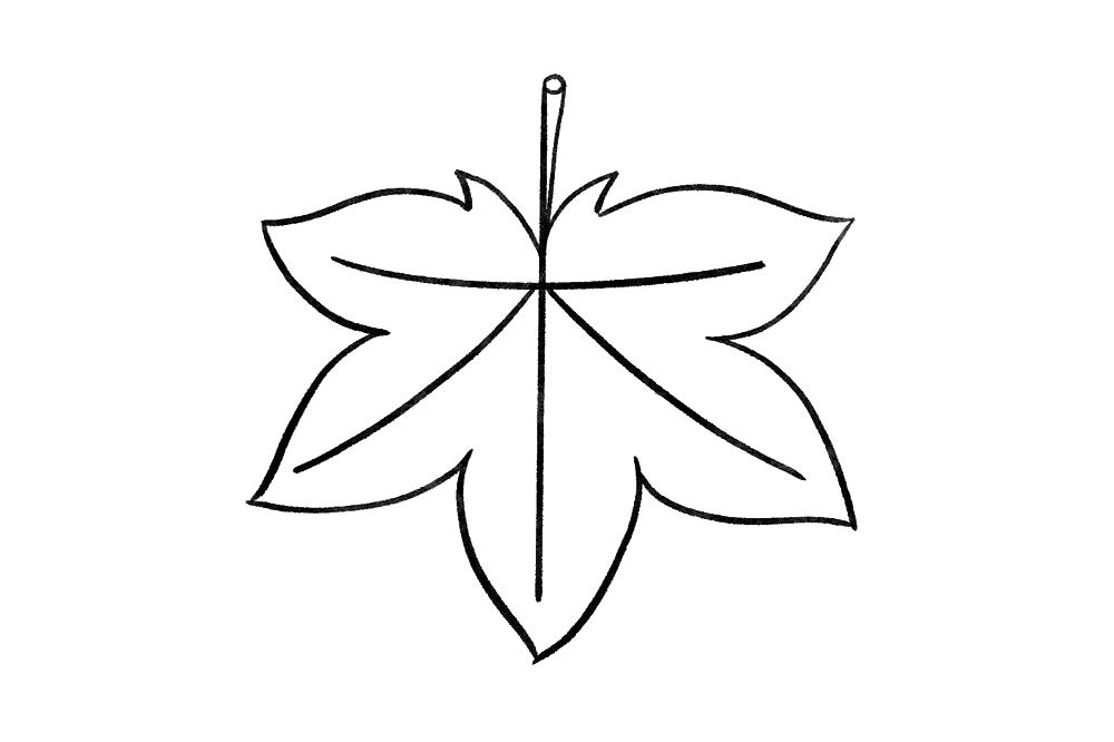 霜叶红于二月花 秋天的枫叶简笔画