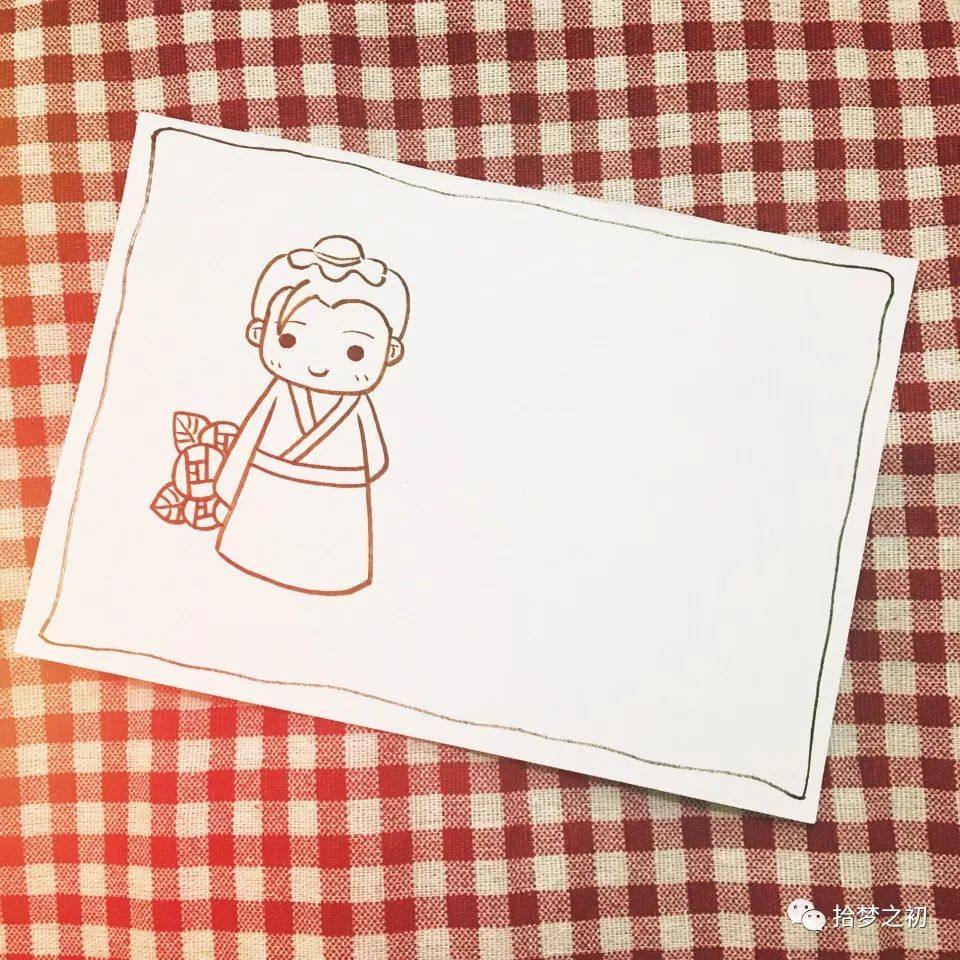 七夕节牛郎织女的简笔画画法