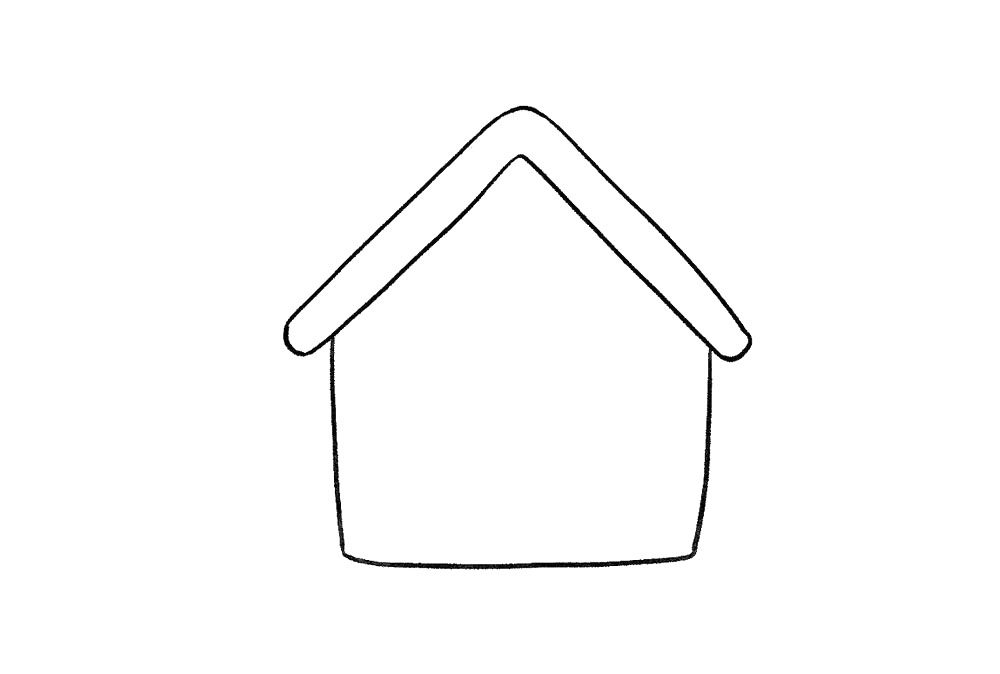 简单漂亮小房屋简笔画画法