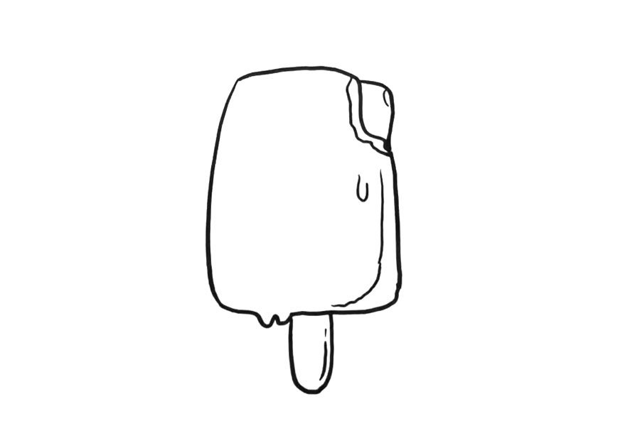 卡通雪糕怎么画
