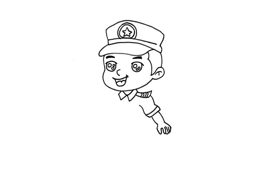 特种兵简笔画步骤