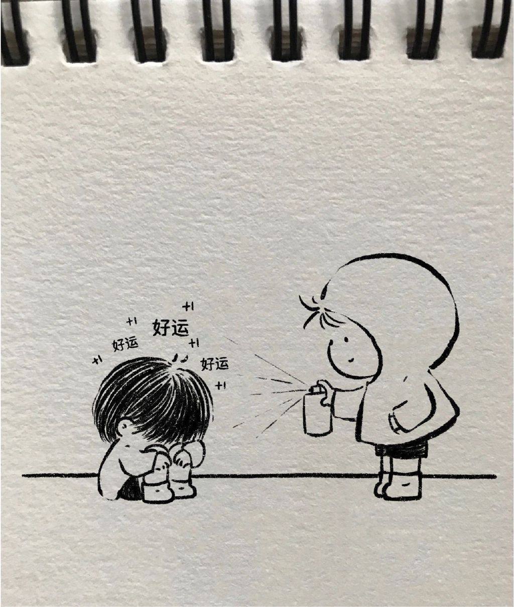 一组超治愈的简笔画图片 治愈你的不开心