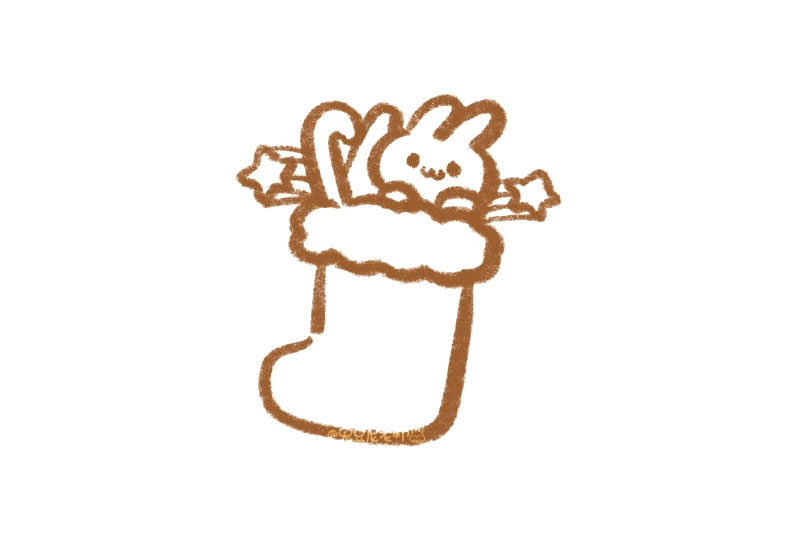圣诞袜怎么画