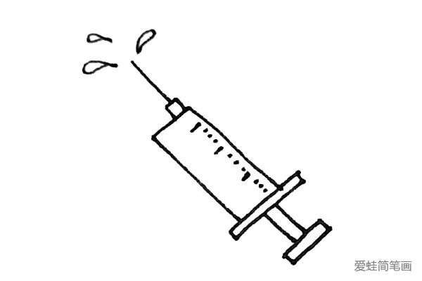 注射器简笔画的画法