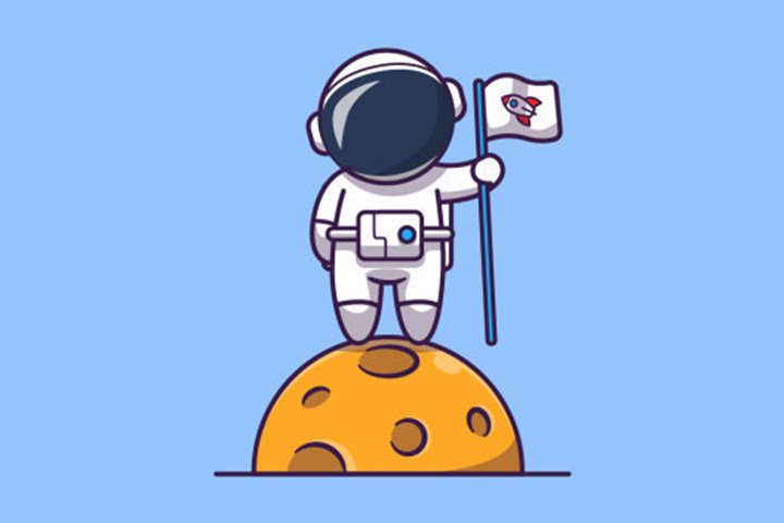 可爱宇航员简笔画图片