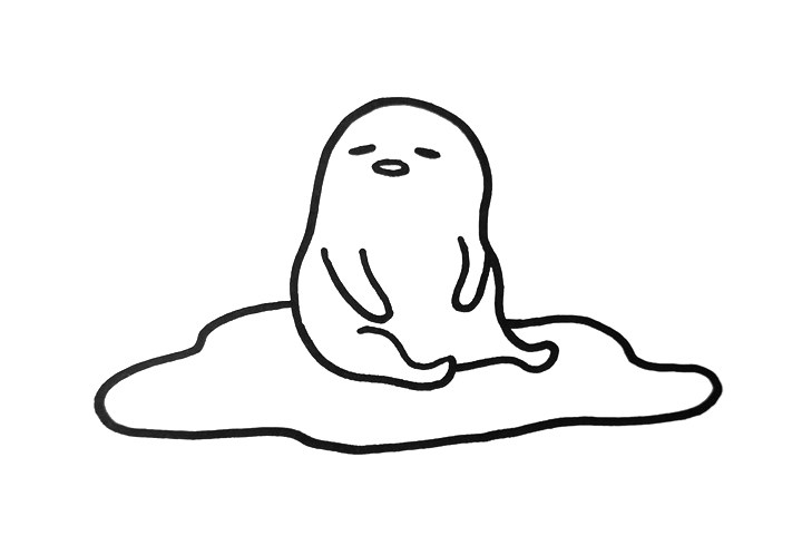 蛋黄哥怎么画