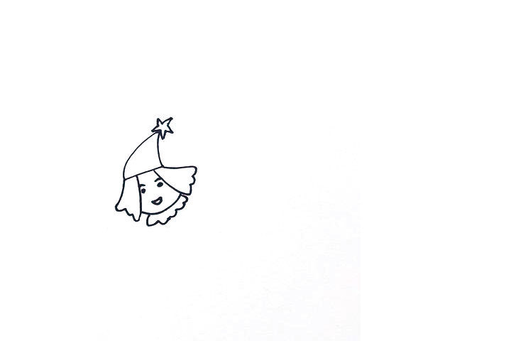 可爱的小树精灵简笔画