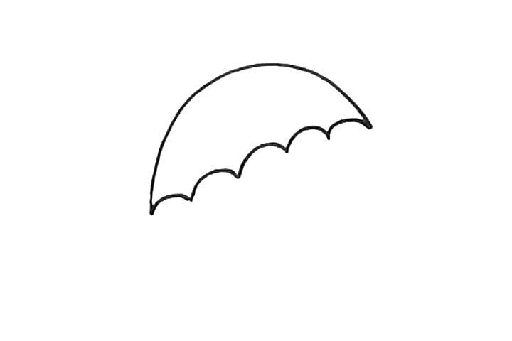 雨伞简笔画画法