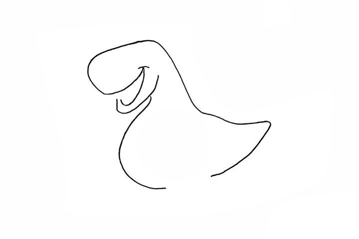 恐龙简笔画画法步骤
