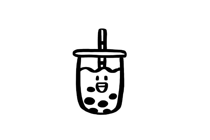 珍珠奶茶简笔画怎么画