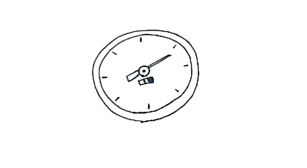闹钟简笔画画法步骤