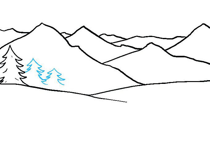 山川怎么画