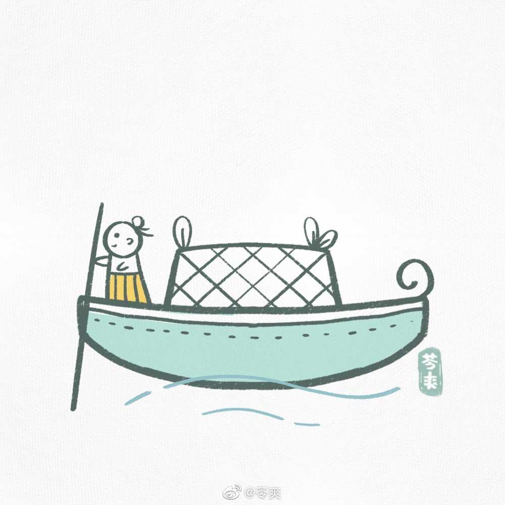 一组可爱的春日小画