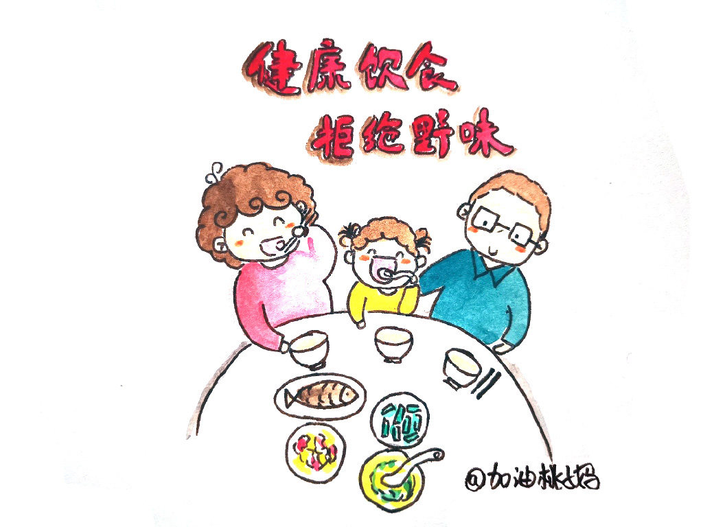 科学预防肺炎的简笔画