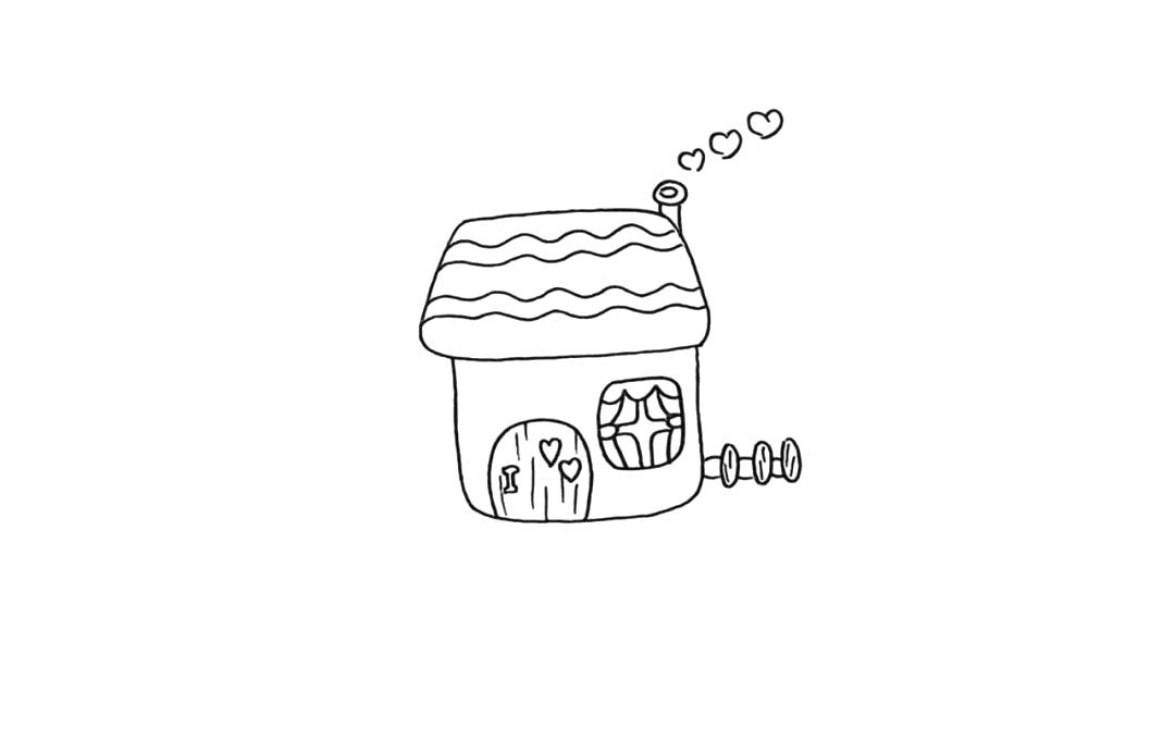 小房子简笔画画法