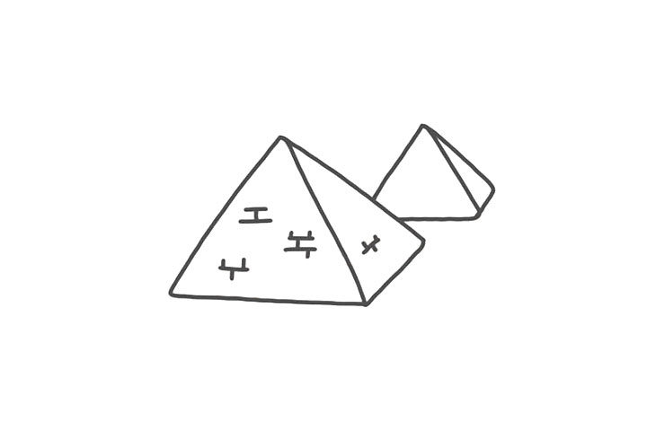怎么画金字塔简单又可爱