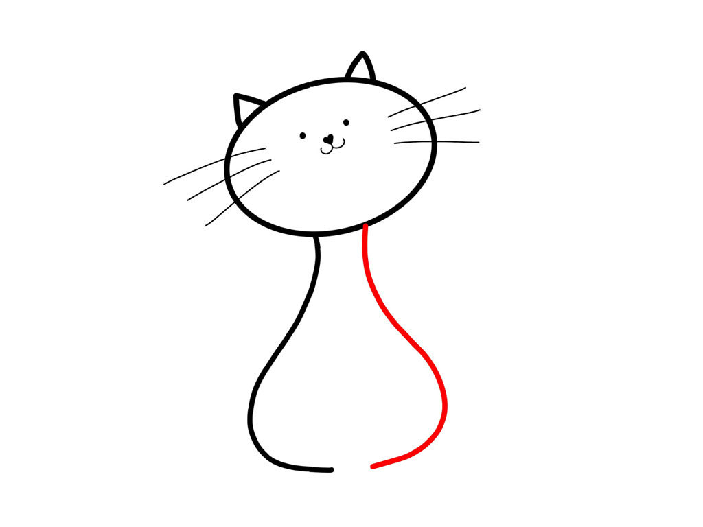小猫咪简笔画画法教程