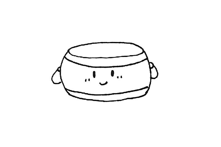 大鼓简笔画画法步骤