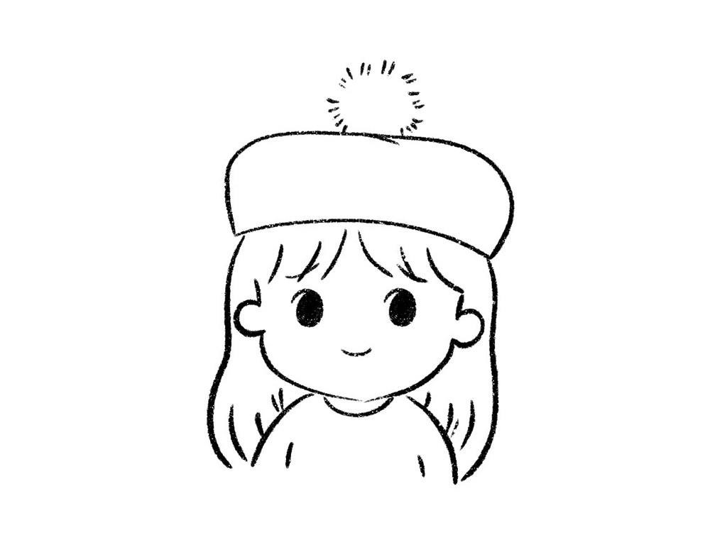 可爱的小女孩简笔画步骤