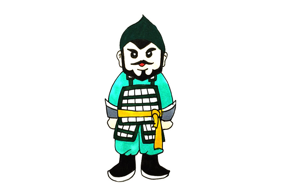 古代士兵怎么画