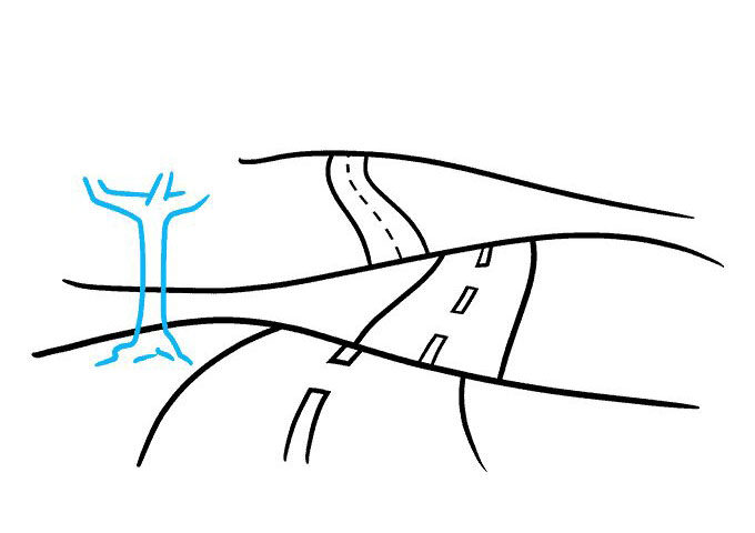 波浪公路怎么画