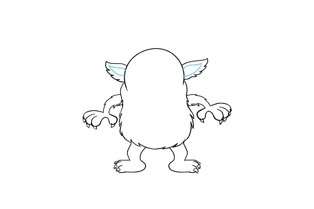 如何画卡通怪兽简笔画
