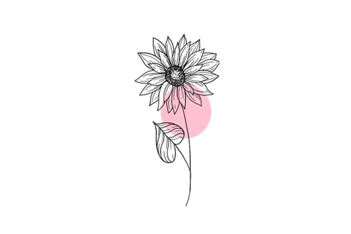 植物花草简笔画漂亮的小花简笔画图片