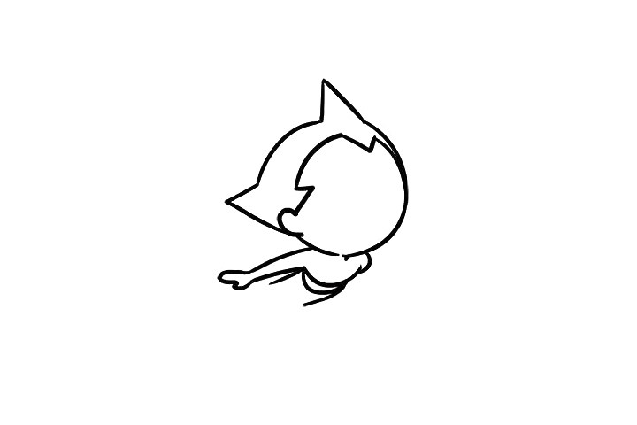 阿童木简笔画教程