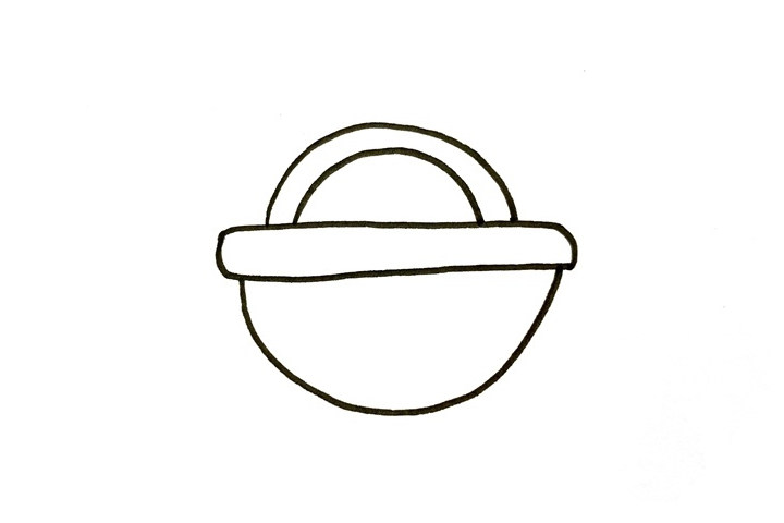 菜篮子怎么画