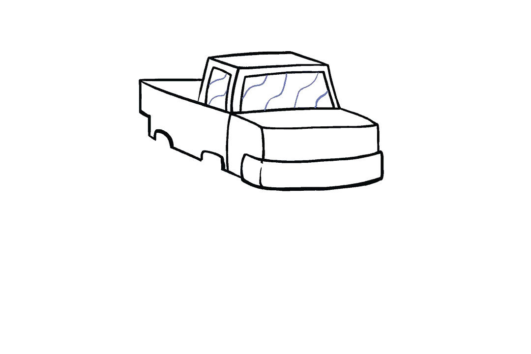 如何画怪物卡车