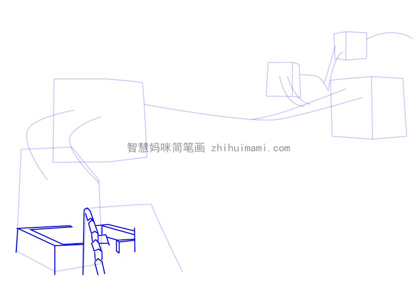 如何画长城 长城简笔画详细画法步骤