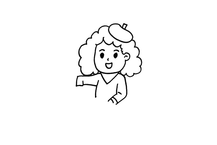 漂亮的美女画家怎么画